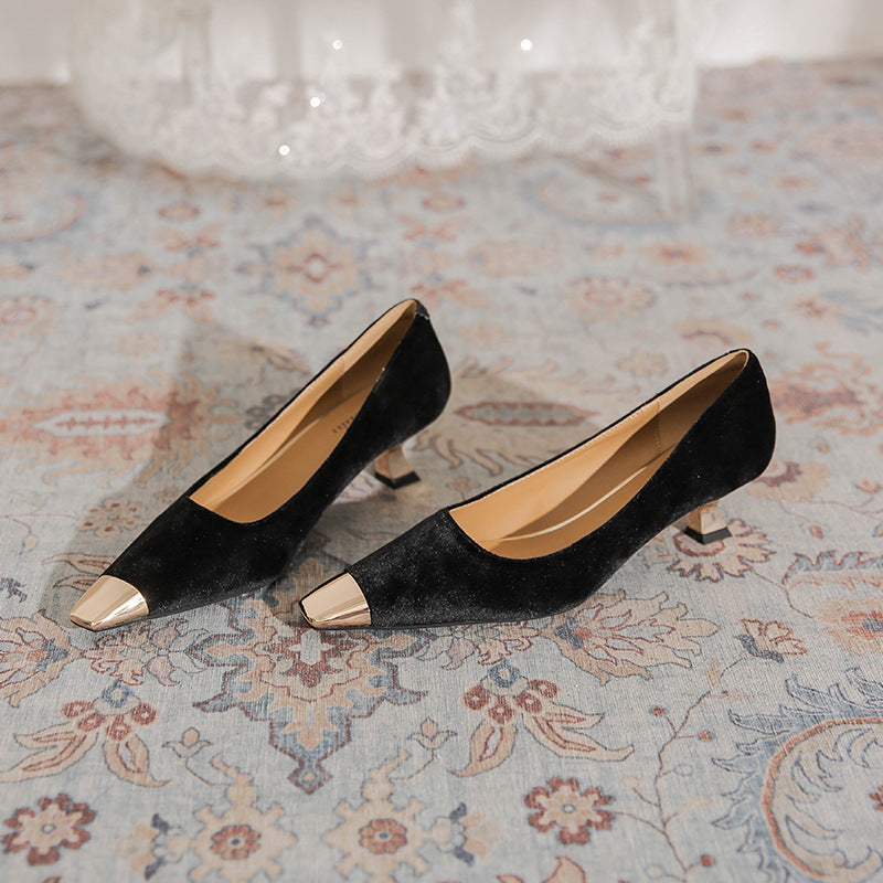 Women's Toe Cap High Stylish Low Commuter Four Women's Shoes