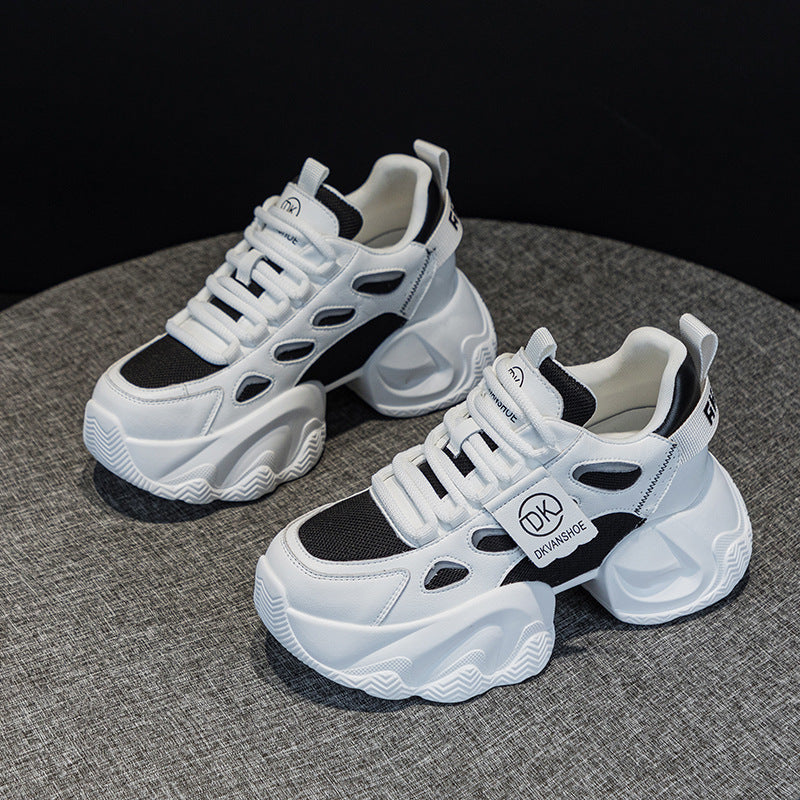 Mesh Height Increasing Insole Dad Female Versatile Korean Style Women's Casual Shoes