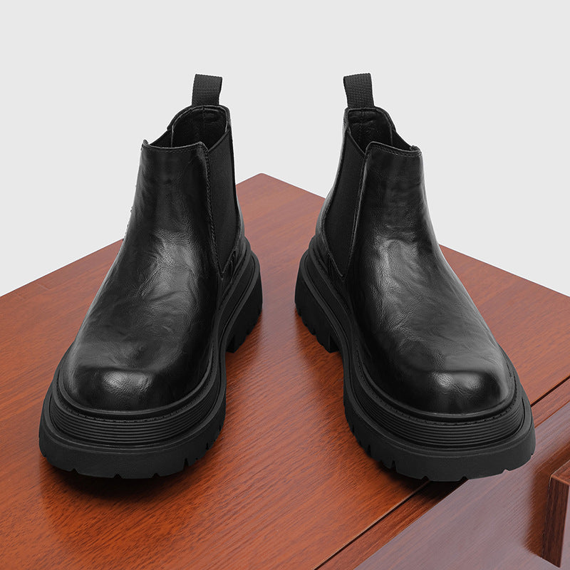 Men's Winter British Style Leisure Chelsea Smoke Men's Martin Boots