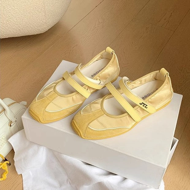 Women's Breathable Double Velcro Younger Mary Jane Low-cut Leisure German Training Women's Fashion Shoes