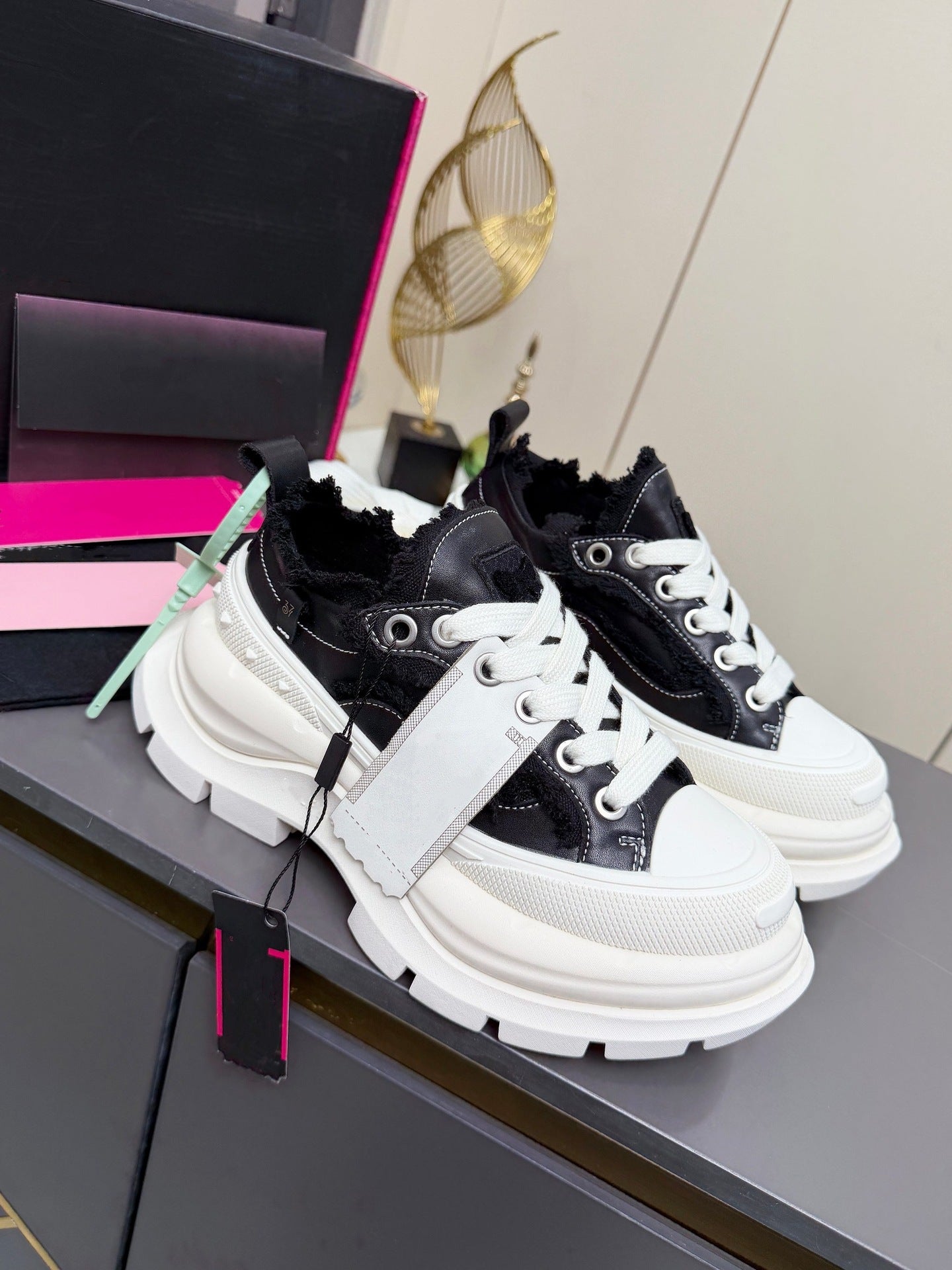 Fashion Platform Beggar Couple Dad Outsole Lace Sports Casual Shoes