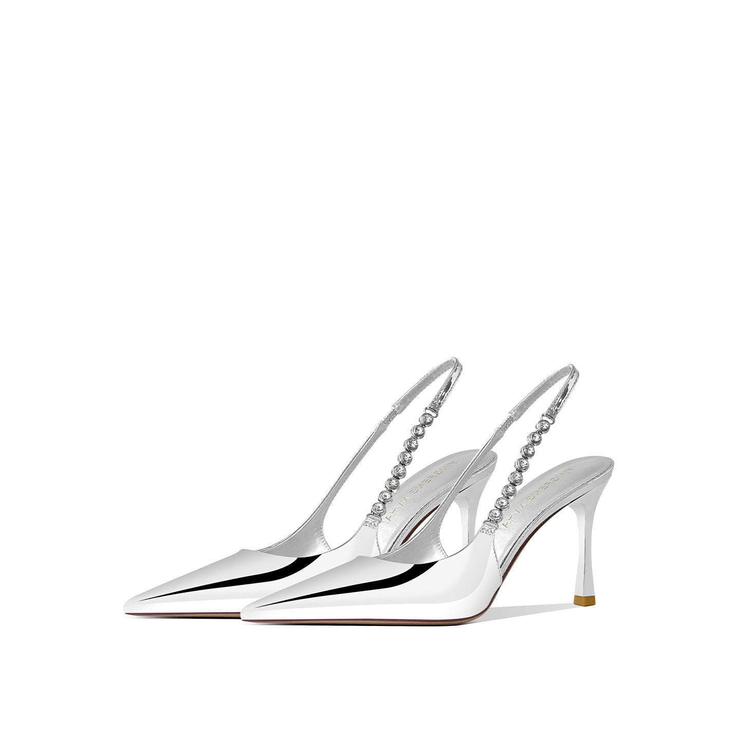 Women's Rhinestone Hollow Toe Cap Stilettos Sexy Heels