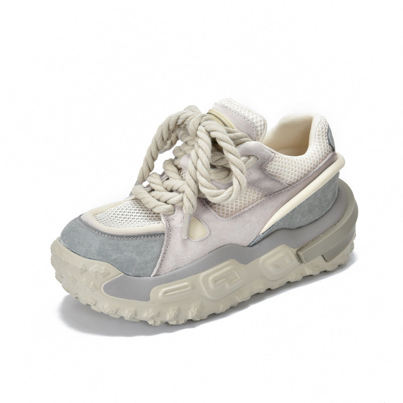 Women's Leisure Thick Bottom Light Daddy With Men's Shoes