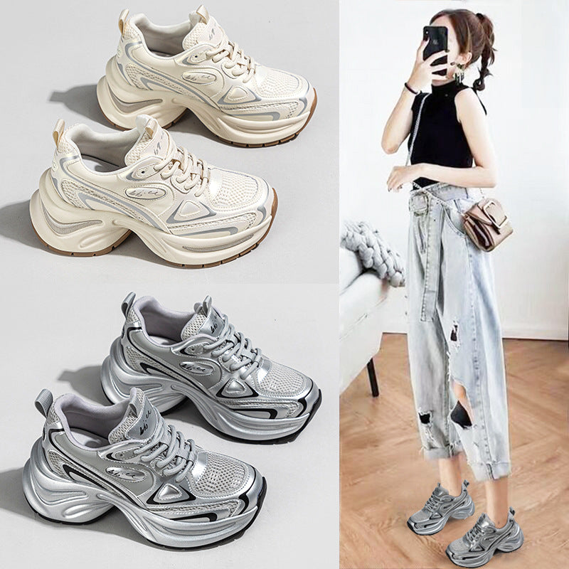 Classy Women's Thick-soled Sier Dad Korean Women's Sports Shoes