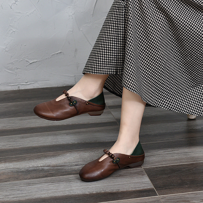 Women's Mori Two-way Flat Low Cut Round Women's Casual Shoes