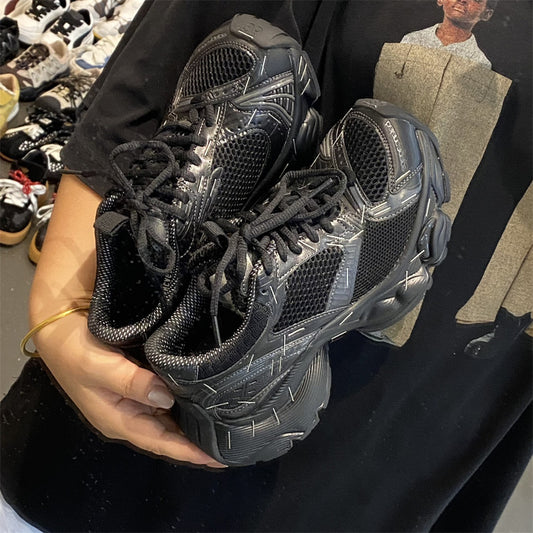 Women's Dad Old Polished Couple Thick Bottom Increased Fried Sneakers
