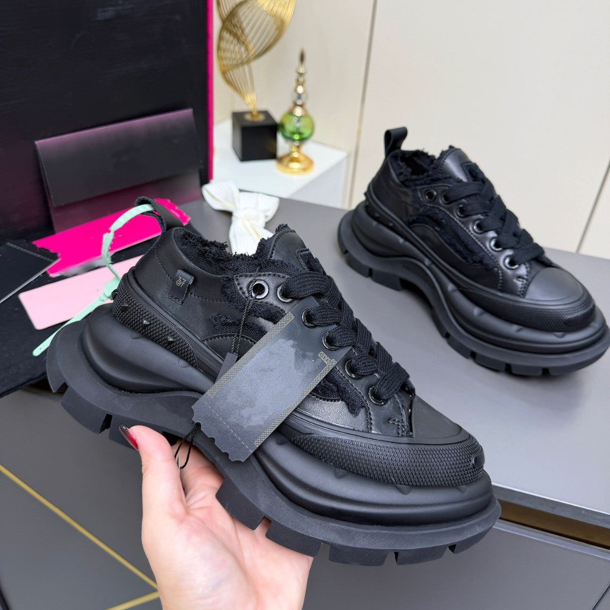 Fashion Platform Beggar Couple Dad Outsole Lace Sports Casual Shoes