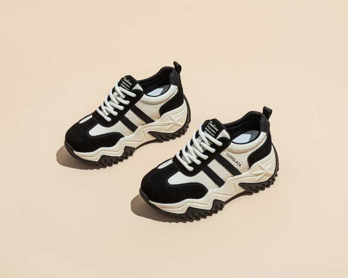 Women's Retro Style Soft Bottom Platform Men's Shoes