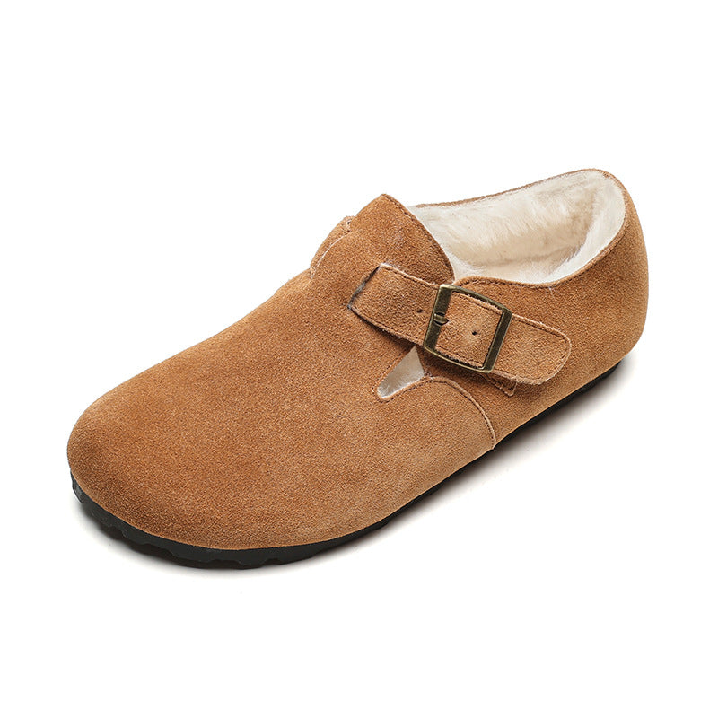 Women's Cowhide Version All-inclusive Genuine Retro Pumps Plus Women's Fashion Shoes