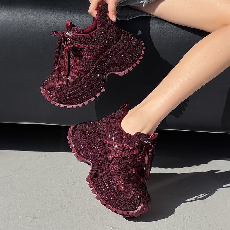 Women's Spring Platform Height Increasing Insole Dad Casual Shoes