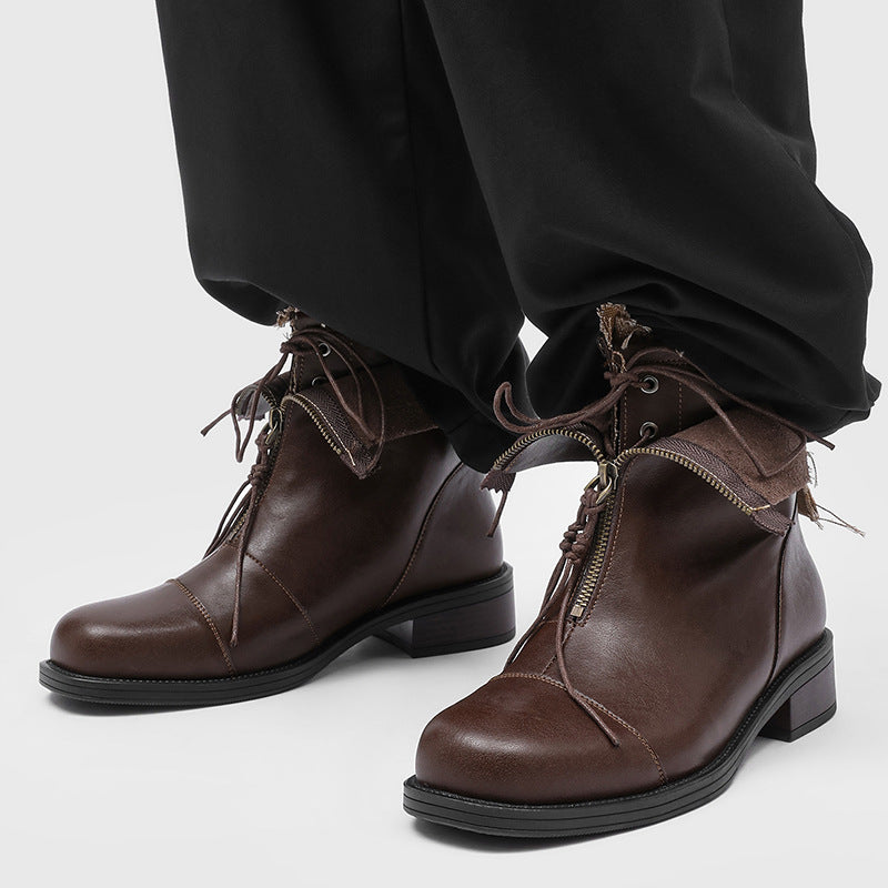 Men's Outdoor Advanced Wandering Nomadic Style Thick Men's Martin Boots