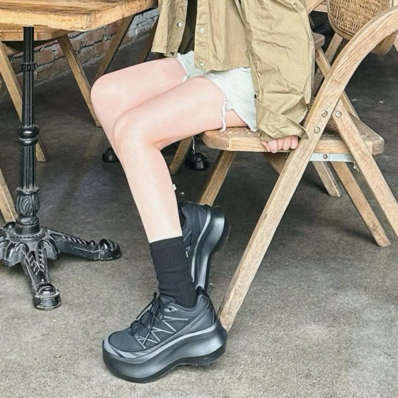 Women's Lightweight Comfortable Platform Height Increasing Fashionable Sports Casual Shoes