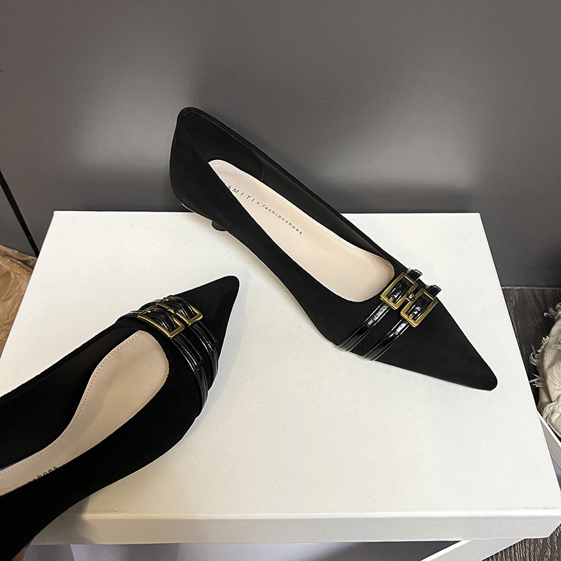 Thin Heeled Female Not Tired Feet French Professional Women's Fashion Shoes