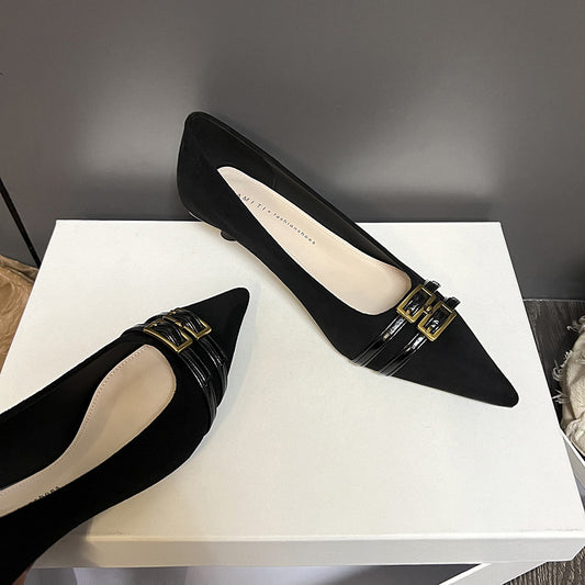 Thin Heeled Female Not Tired Feet French Professional Women's Fashion Shoes