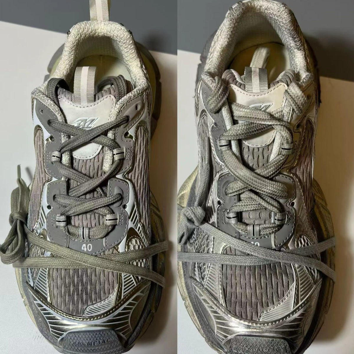 Paris Mesh Breathable Catwalk Retro Height Increasing Men's Sports Shoes