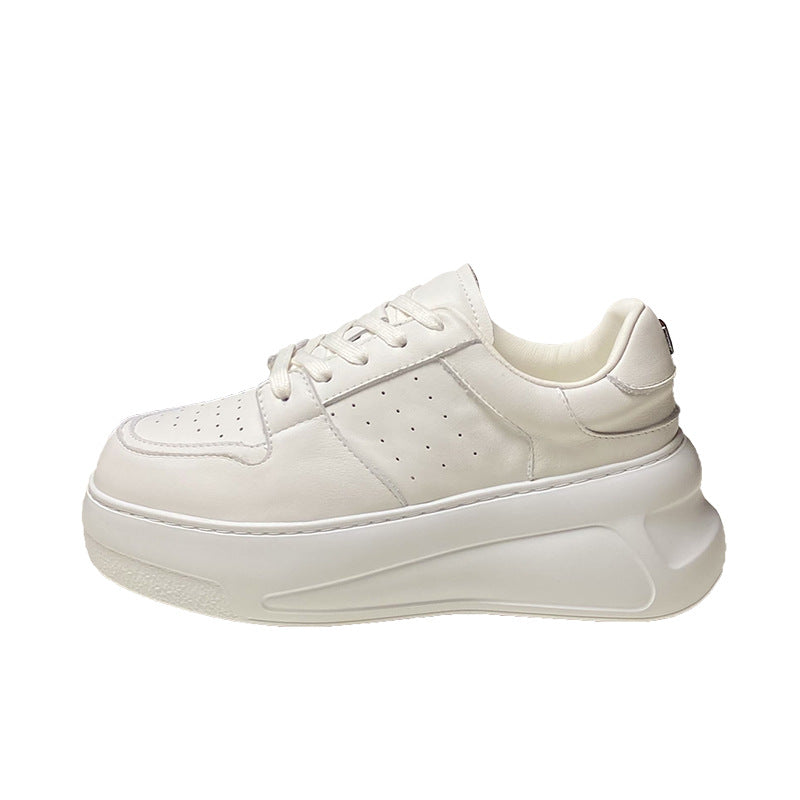 European Goods Spring Muffin Platform White Fashion Sports Casual Shoes