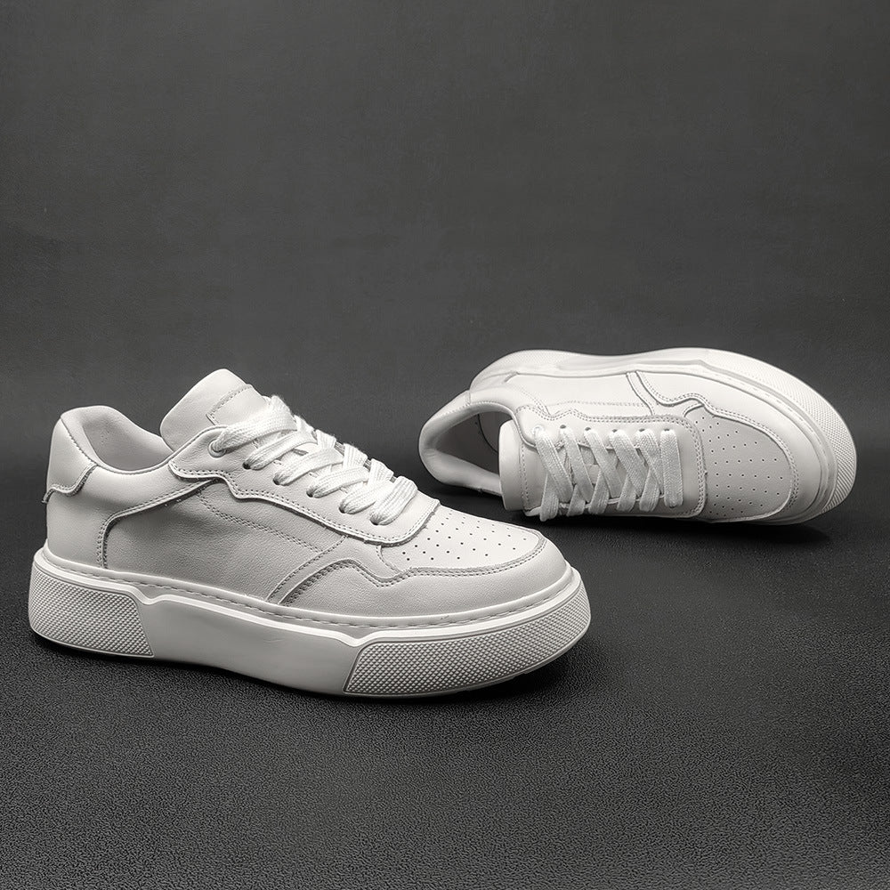 Men's First Layer Board Fashion Platform White Men's Sports Shoes