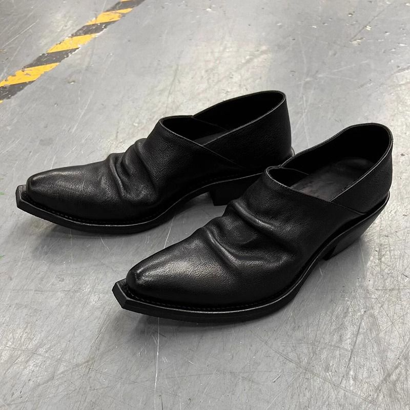 Women's & Men's Model Wizard Catwalk Fashion Pointed High Platform Derby Height Heels