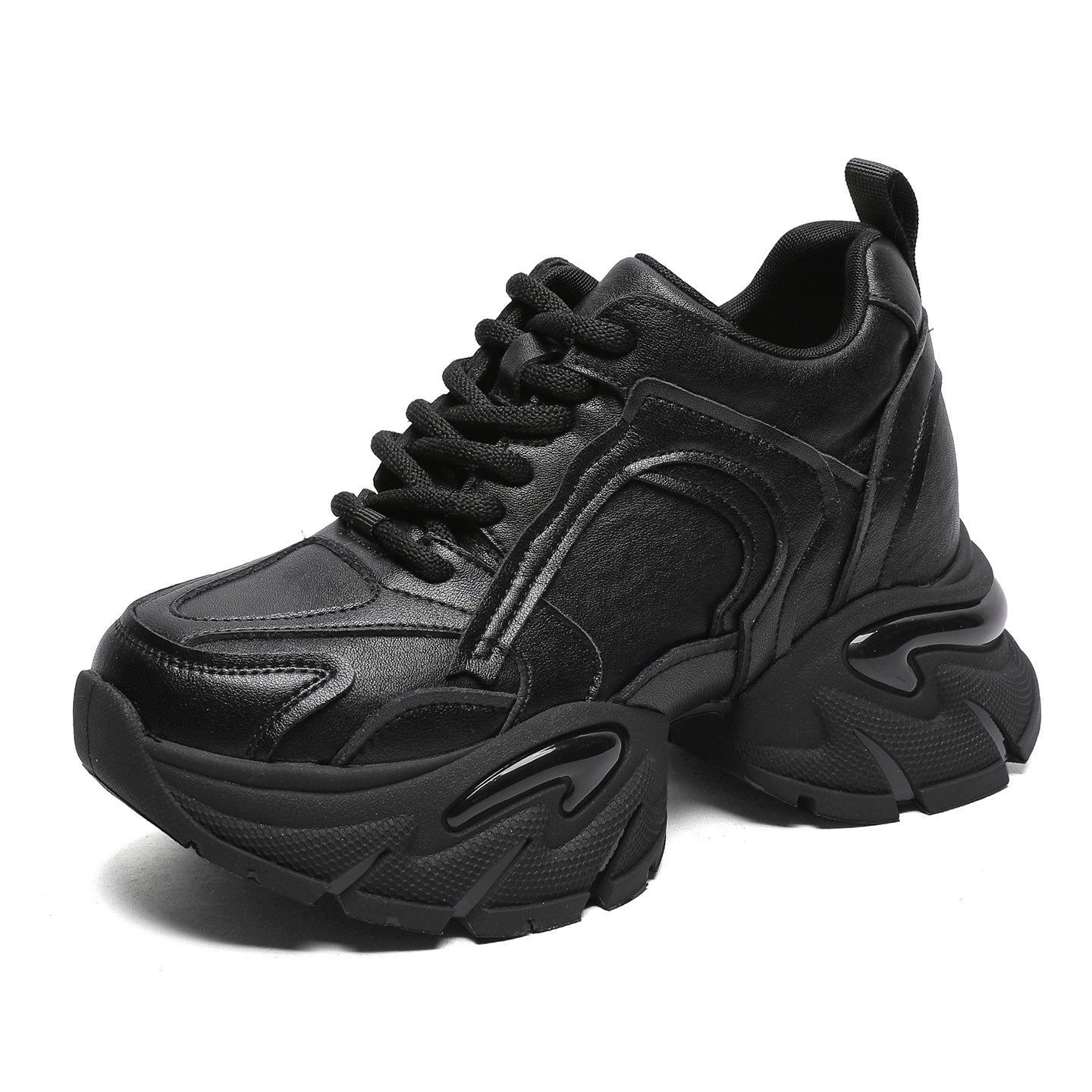 Women's Height Increasing Insole Fleece-lined Clunky Small Fashion Casual Shoes