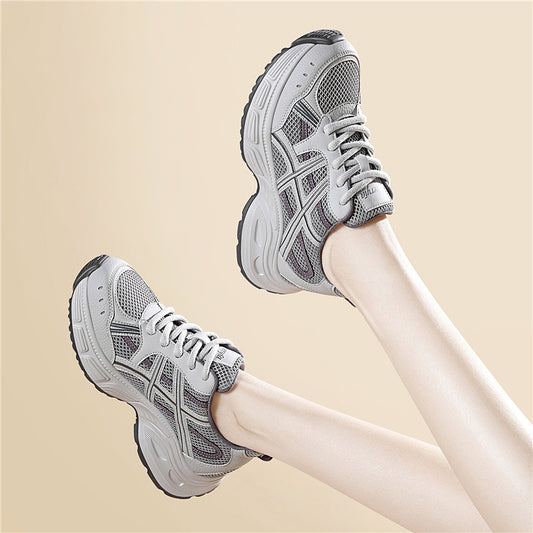 Women's Height Increasing Gray Days Spring Joker Casual Shoes