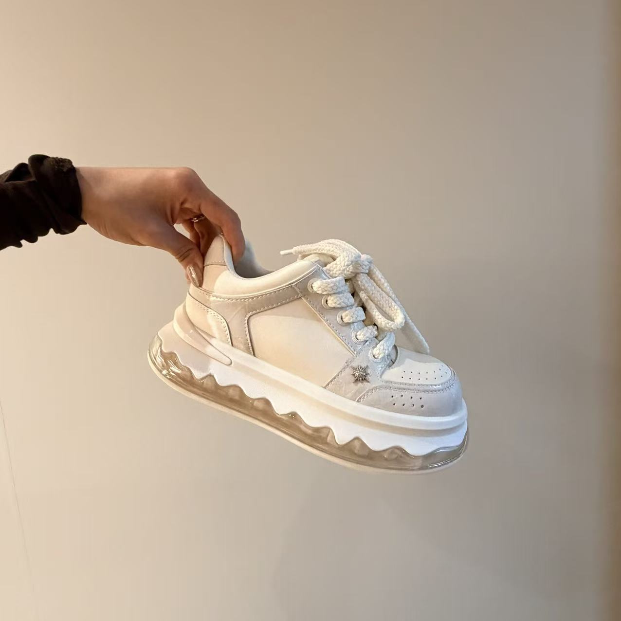 Spring Versatile Platform Increased Light Luxury Air Women's Sports Shoes