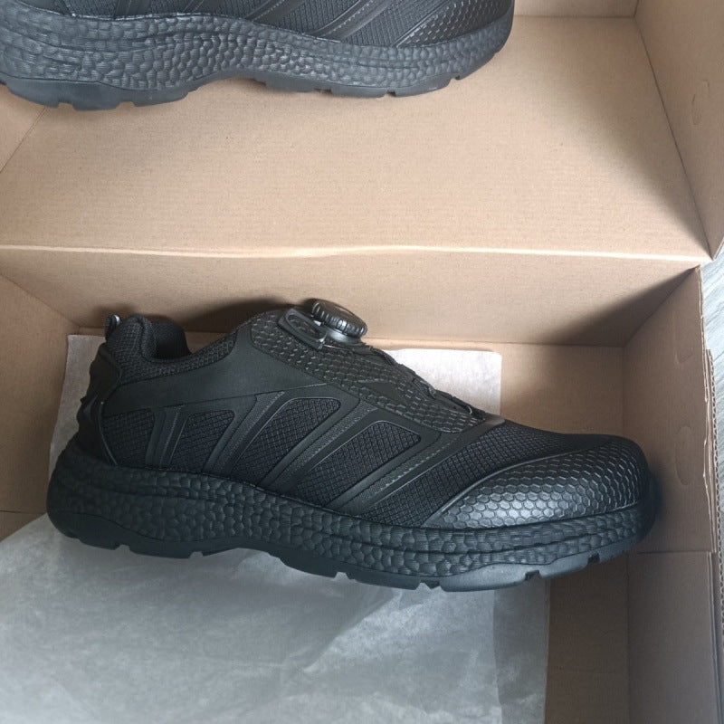 Men's Summer Training Automatic Buckle Security Guard Men's Sports Shoes