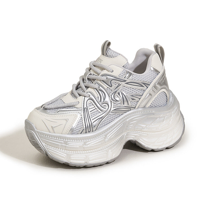 Women's Platform Dad Spring Fashion Mesh Versatile Men's Shoes