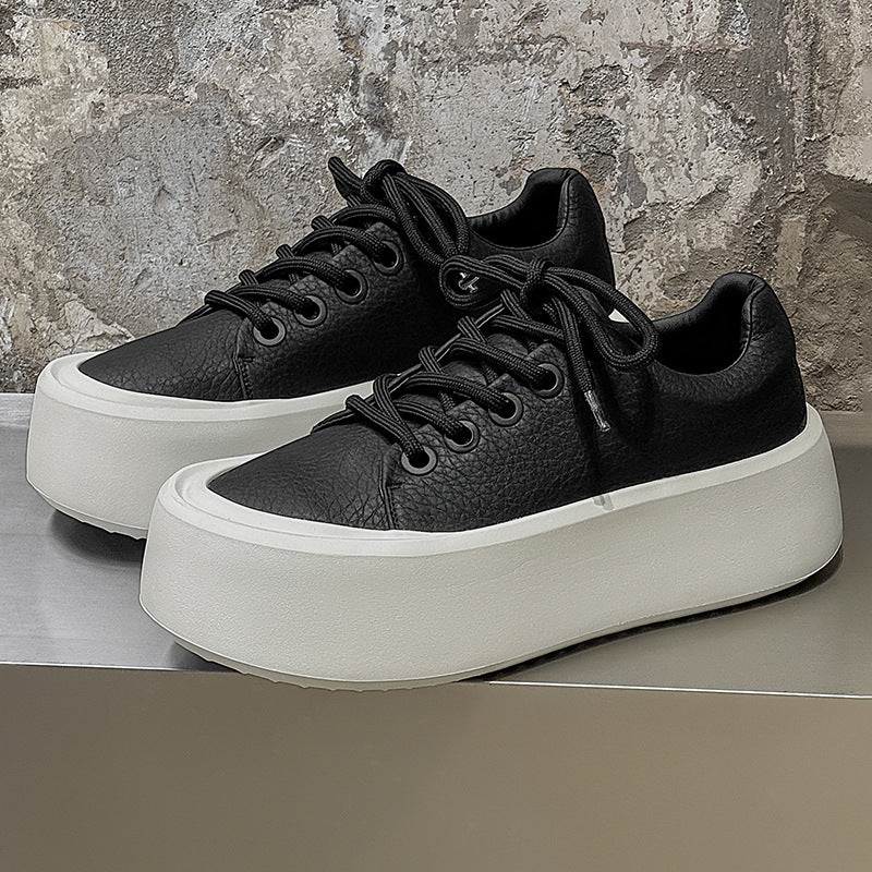 Men's Summer Platform Heighten Round Toe Fashion Casual Shoes