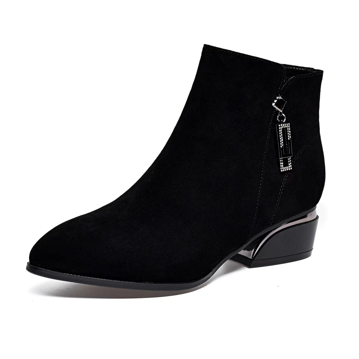 Children's Suede Short Tube Fashion Mature High Women's Leather Boots