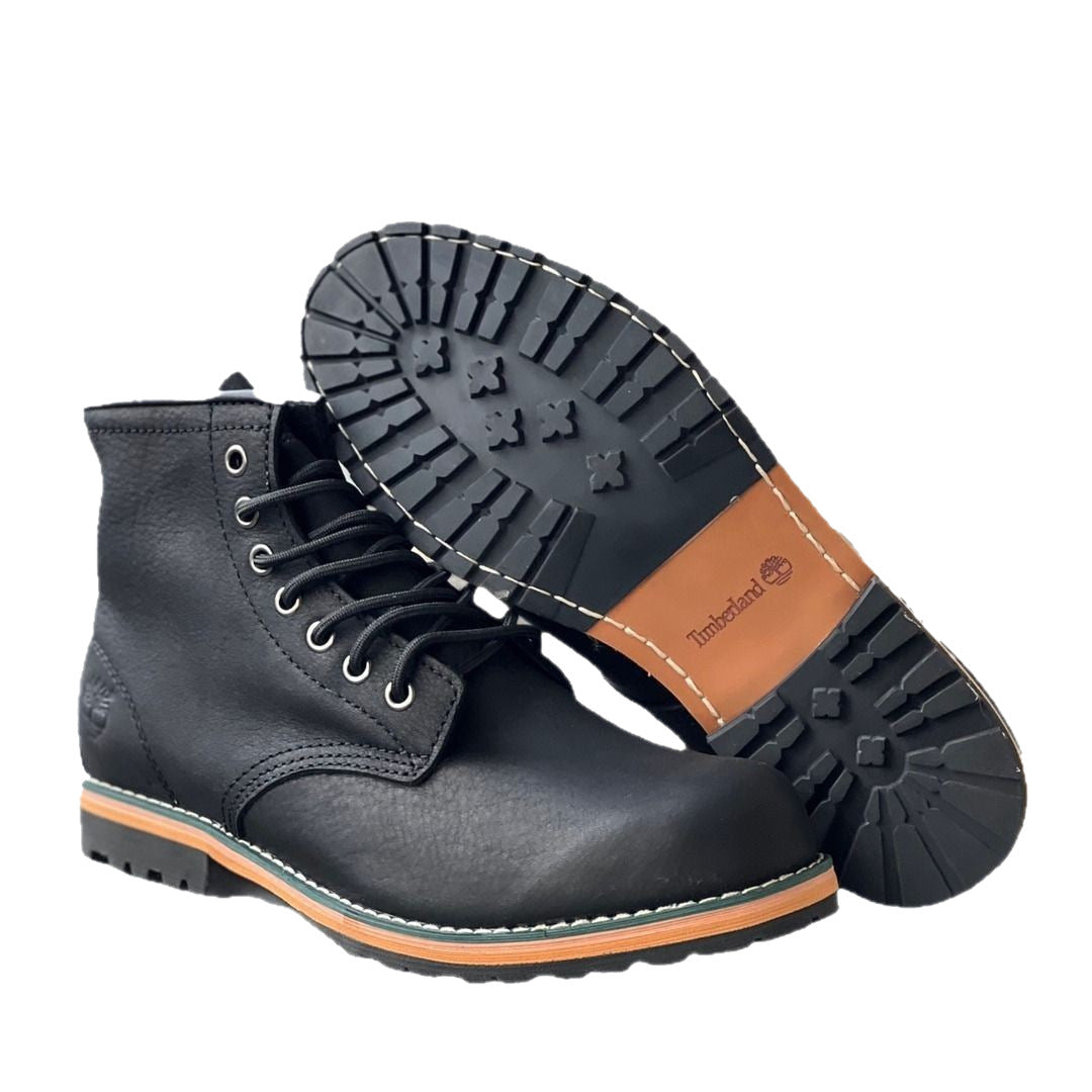 Men's Genuine Top Layer Cowhide Four Fashion Trendy Short Tooling Machinery Men's Leather Boots