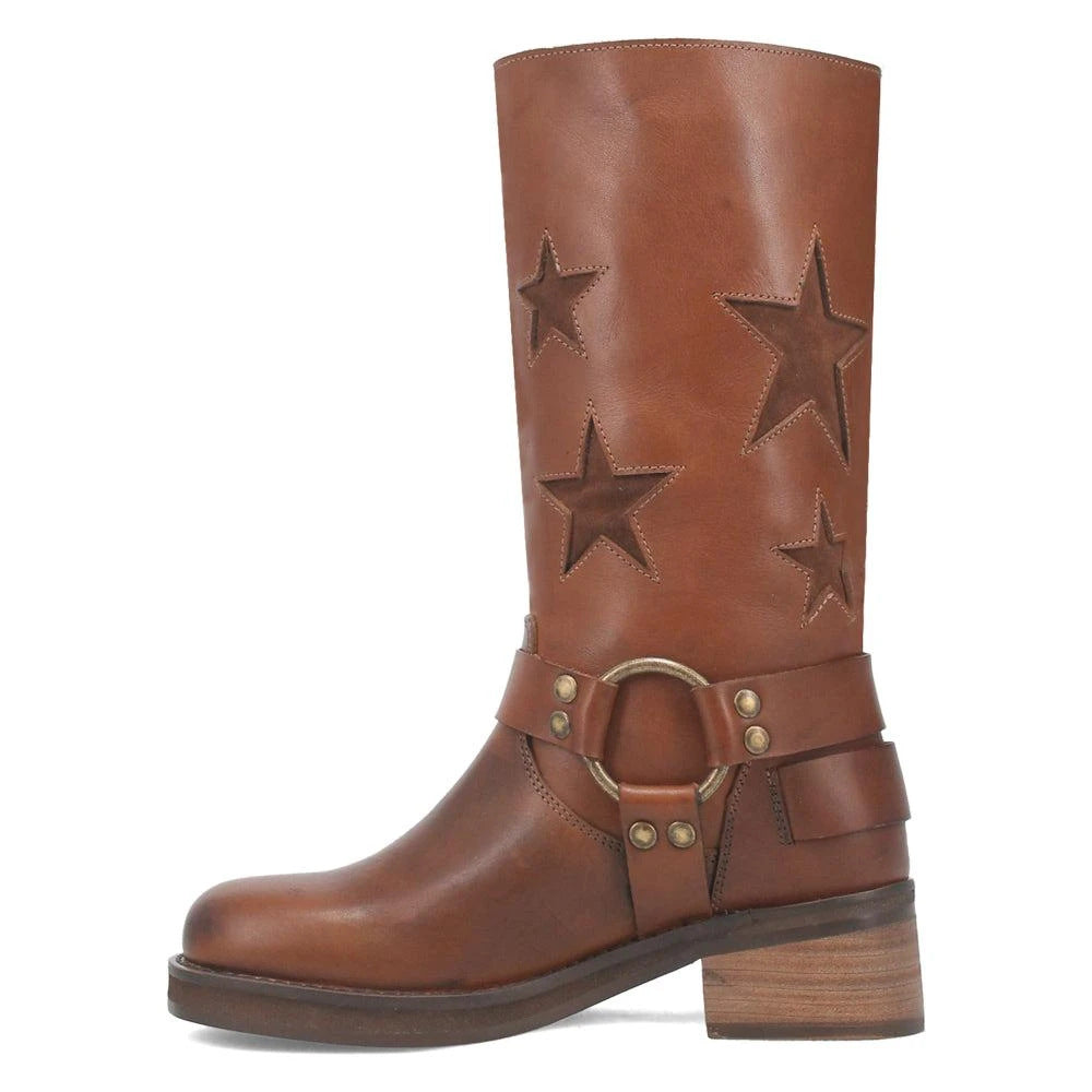 Women's Knee-high Belt Buckle Chunky Plus Size Fashion Women's Leather Boots