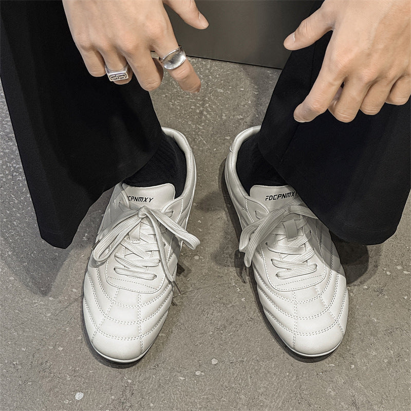 Men's Korean White Summer Sports Outdoor Fashion Men's Casual Leather Shoes