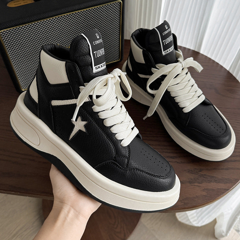 Men's Autumn Retro Thick-soled Design Stylish Height Men's Sports Shoes