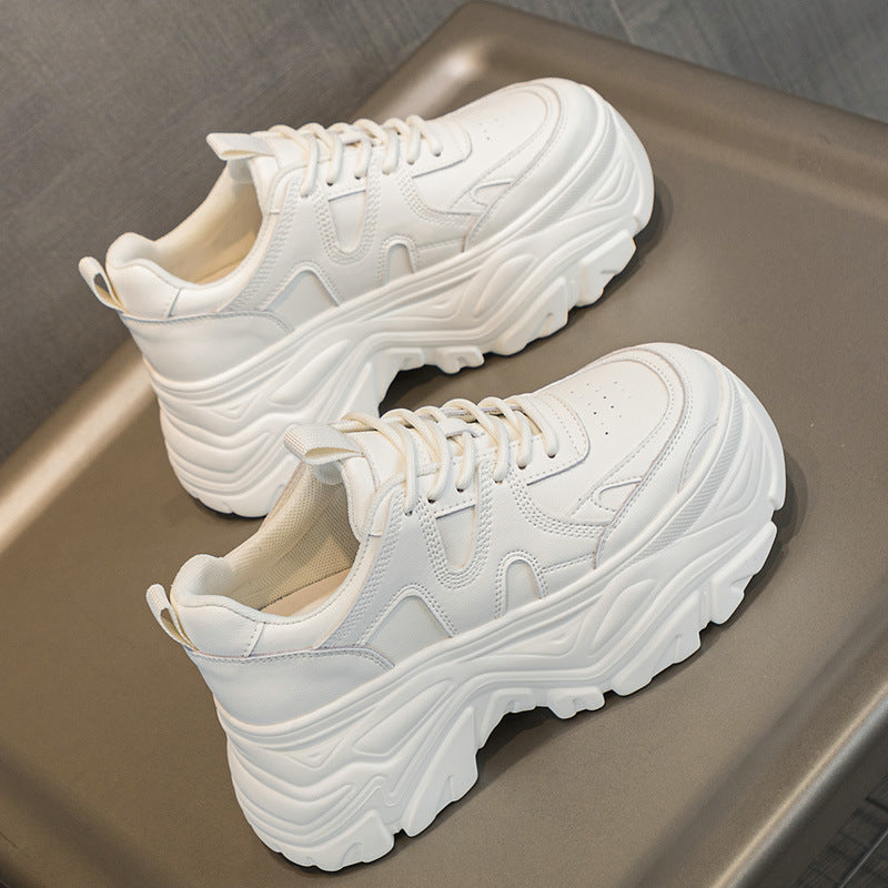 Women's Dad Spring Thick Sole Increased Breathable Sports Women's Casual Shoes