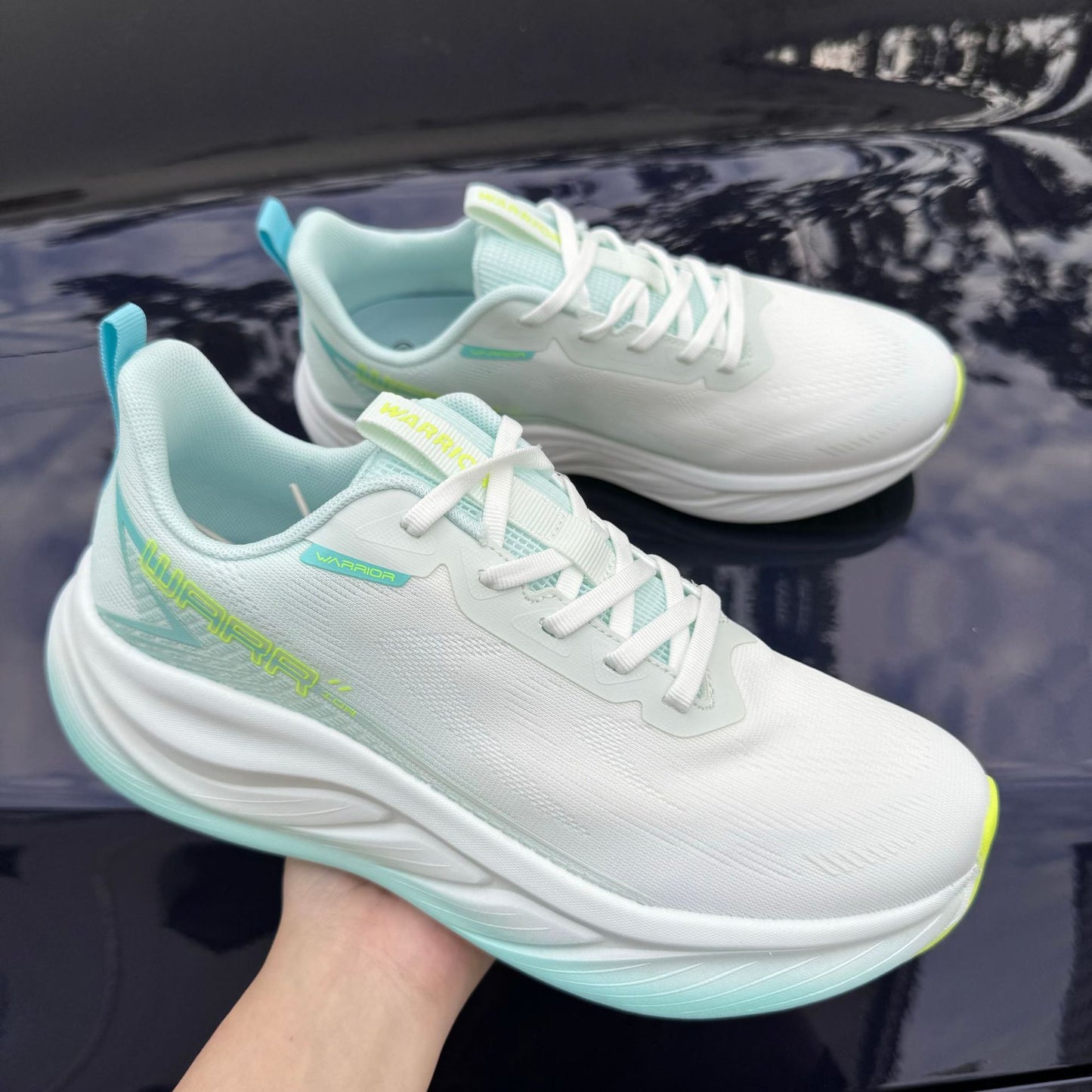 Men's Warrior Mesh Breathable Carbon Plate Comfortable Height Increasing Female Men's Sports Shoes