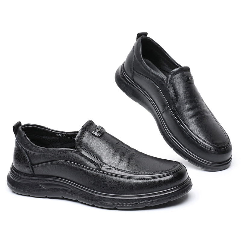 Men's First Layer Cowhide Everyday Joker Slip-on Casual Shoes