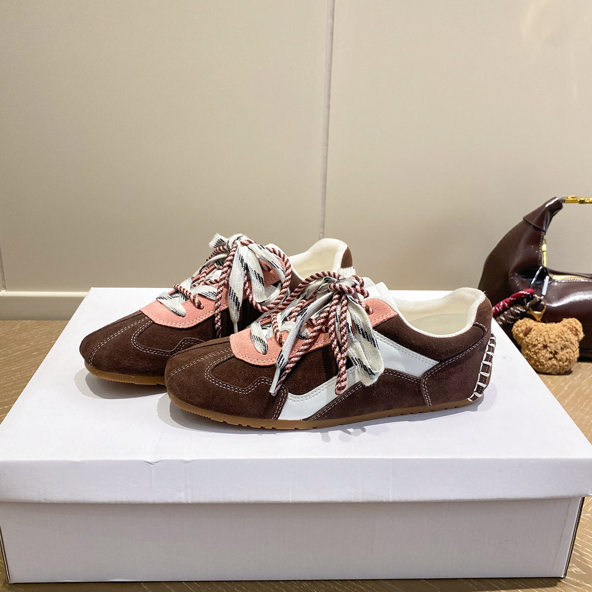 Women's Reversible Cowhide Old Style Genuine Retro Ballet Training Summer Color Women's Sports Shoes