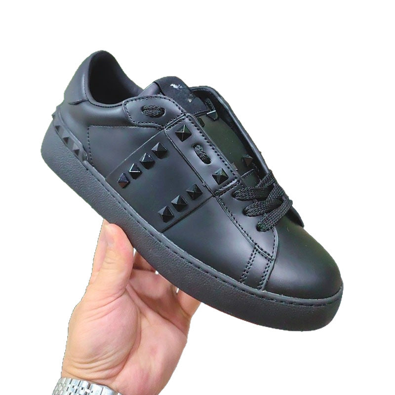 Men's Rivet White Genuine Fashion Trendy Couple Men's Sports Shoes