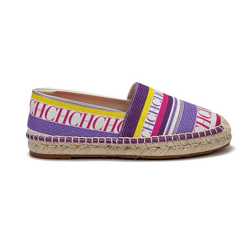 Women's Fisherman Thick Bottom For Outdoors Letter Side Fashion Solid Color Women's Casual Shoes