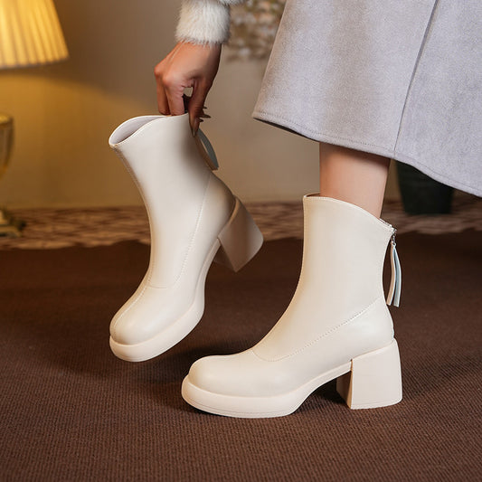 Charming Fashion Stylish Durable Versatile Winter Women's Leather Boots