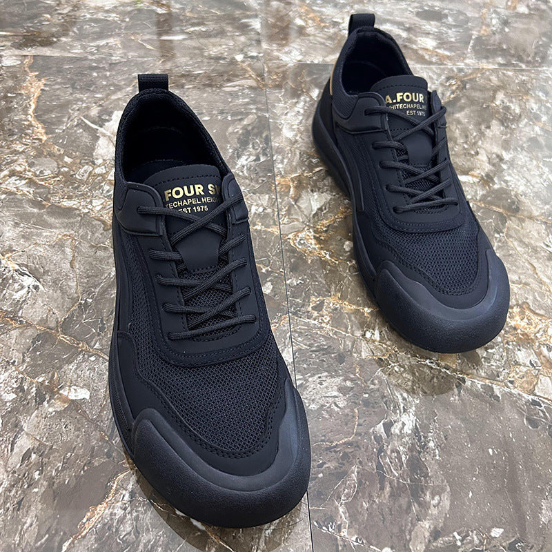 Men's Summer Breathable Woven Surface Soft Bottom Portable Sneakers
