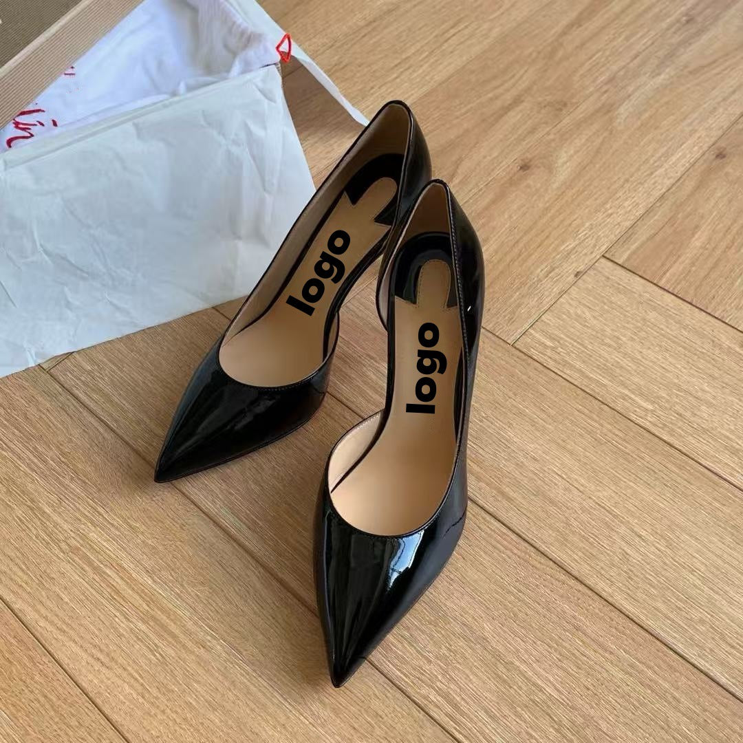 Women's Side Empty Sexy Home Red Bottom High Adult Lady Like Heels