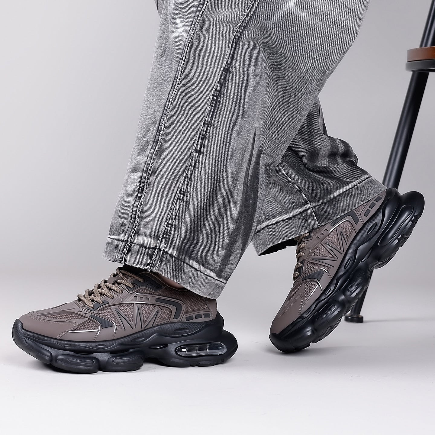 Men's Platform Dad Mesh Fashion Breathable Large Sneakers