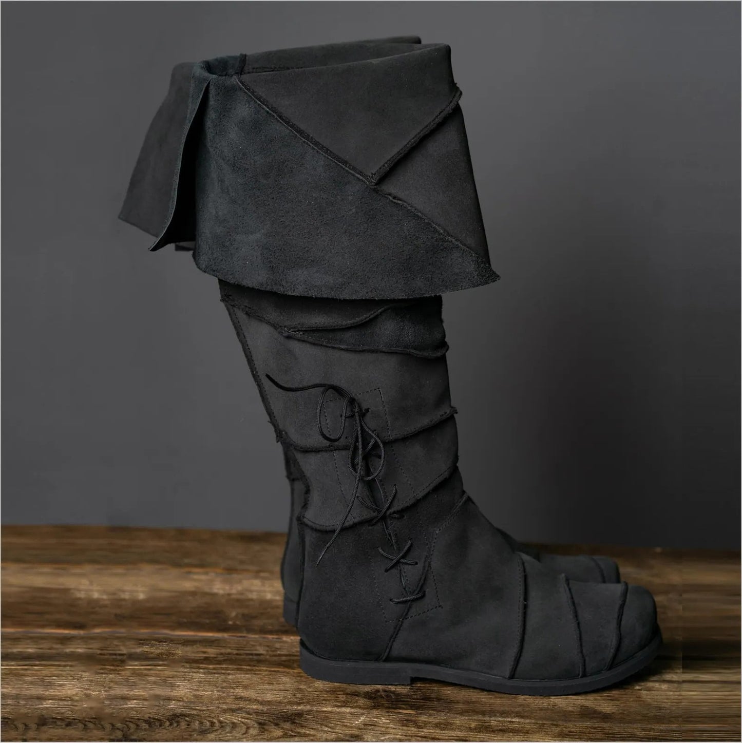 Men's Retro Medieval Renaissance Low Large Size Boots
