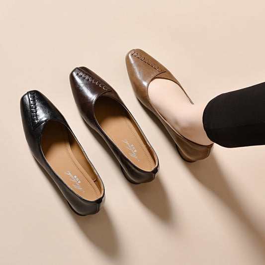 Women's Toe Woven Flat Soft Bottom Thin Women's Fashion Shoes