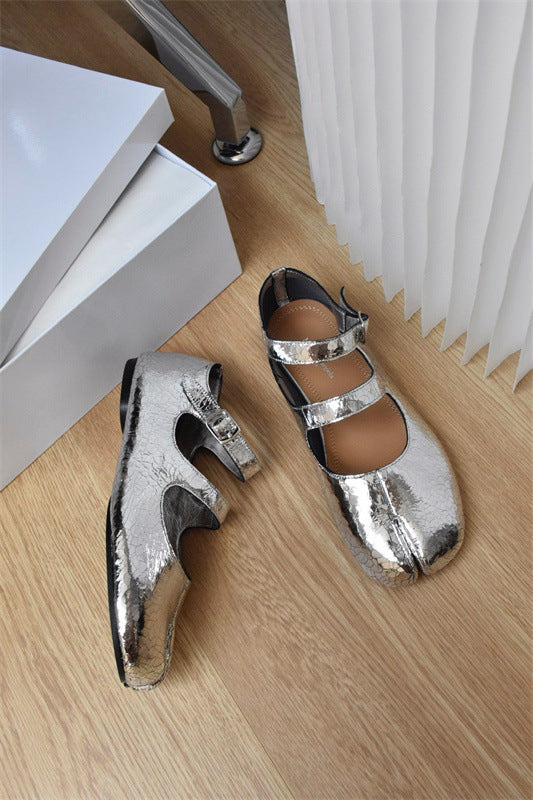 Women's Original Single Mary Jane Trotter Sheepskin Flat Low-cut Women's Fashion Shoes