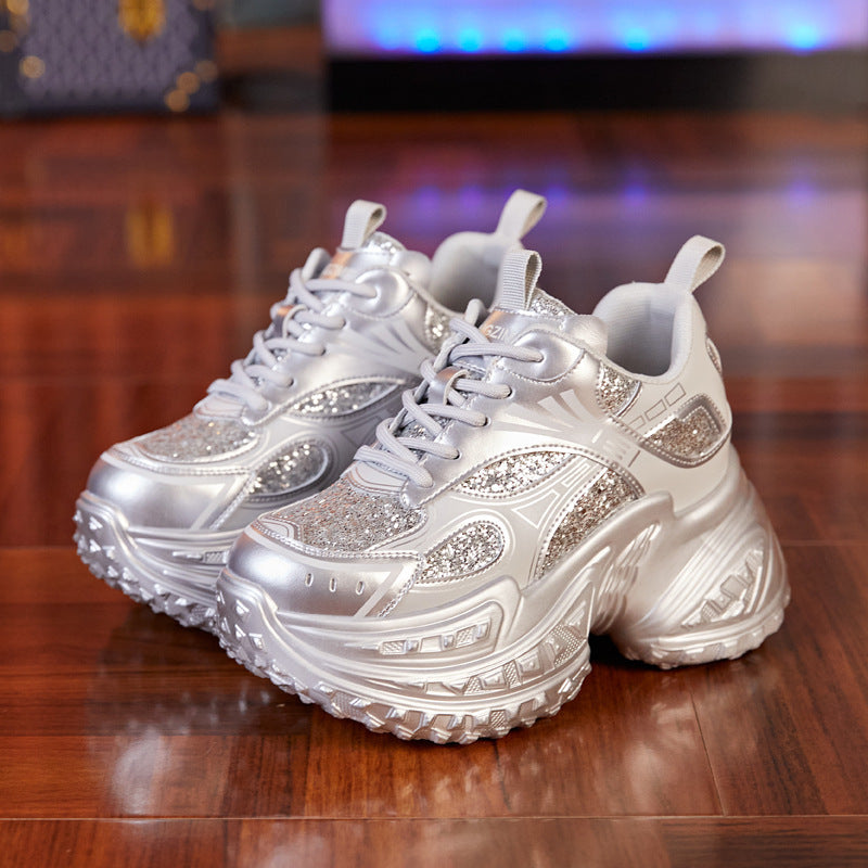 Women's Height Increasing Insole Dad Autumn Versatile Casual Shoes