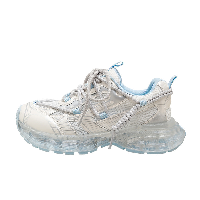 Women's Breathable Mesh Platform Paris Dad Height Women's Sports Shoes