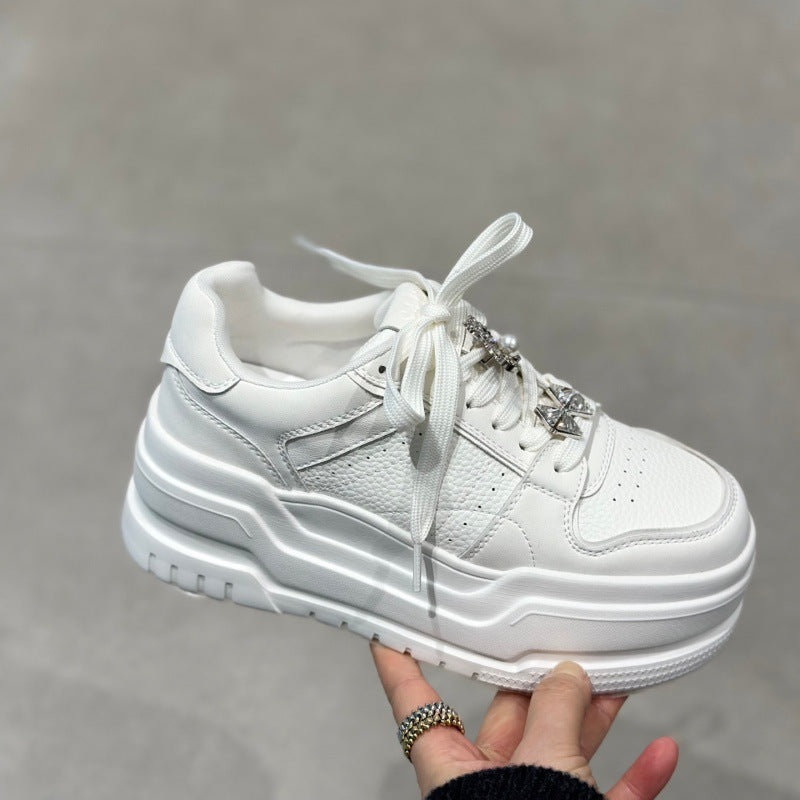Women's Ni Thick-soled White Wild Super Nice Women's Casual Shoes