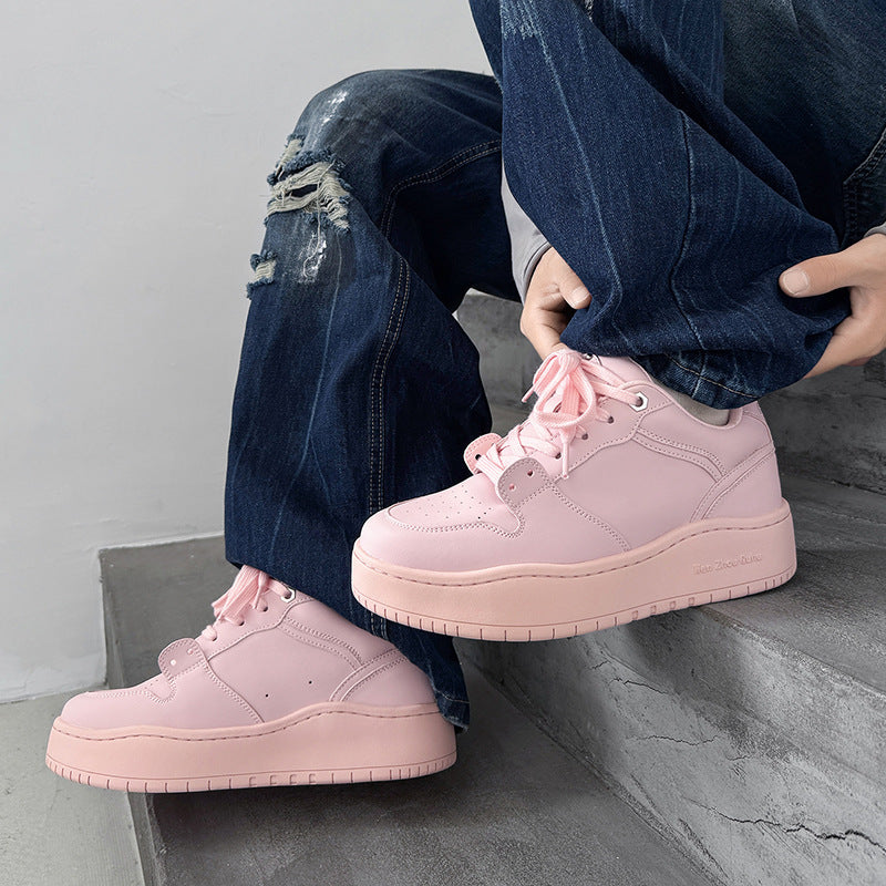 Women's Thick-soled Summer Dopamine Bread Board Elevator Men's Sports Shoes